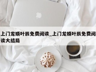 石家庄上门龙婿叶辰免费阅读_上门龙婿叶辰免费阅读大结局 