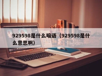 石家庄929598是什么暗语（929598是什么意思啊）